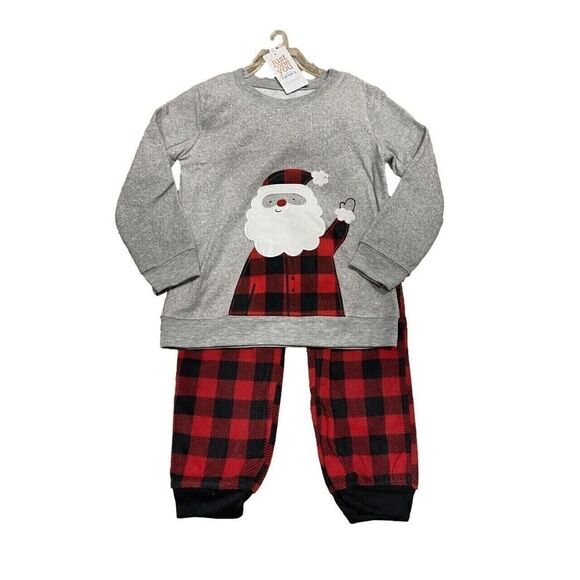 Carter's Infant Buffalo Checkered Top& Bottom Set-Gray/Red NEWBORN - Picture 1 of 5
